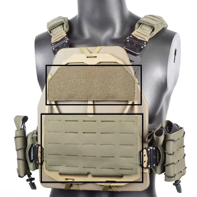 Chaleco táctico visto de frente con sistema MOLLE
