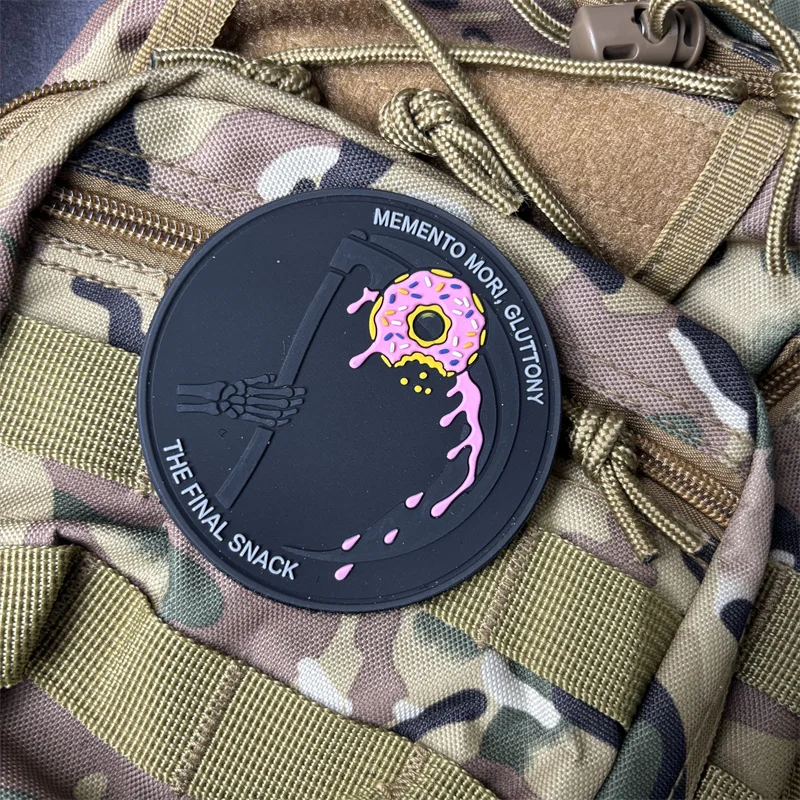 Parche táctico PVC Muerte Donuts para ropa y mochila - imagen 5