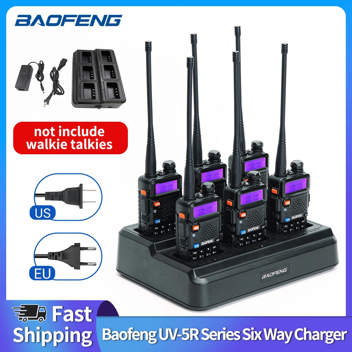 Baofeng UV-5R cargador multibahía para radios de mano - imagen 3