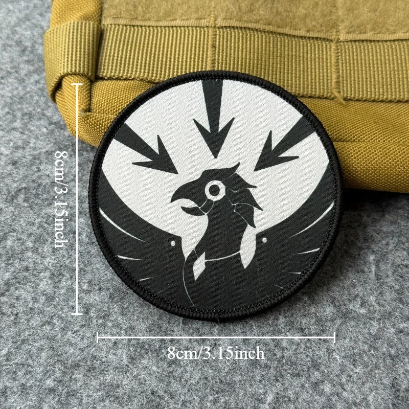 Parche táctico de velcro gancho y bucle halcón para mochila - imagen 5