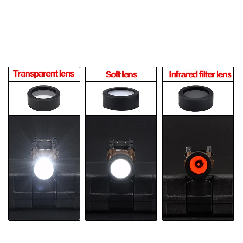 Wadcn Protector de Lente para Linterna LED Táctica - imagen 5