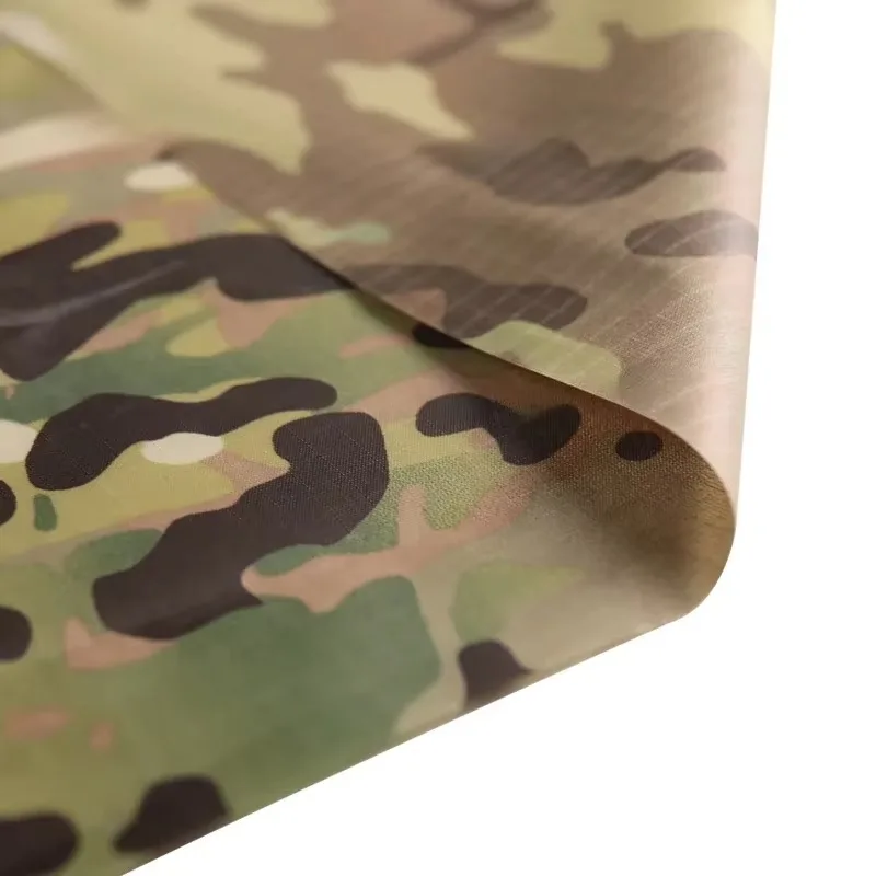 Tela tafetán camuflaje PU impermeable ultrafina poliéster resistente - imagen 4