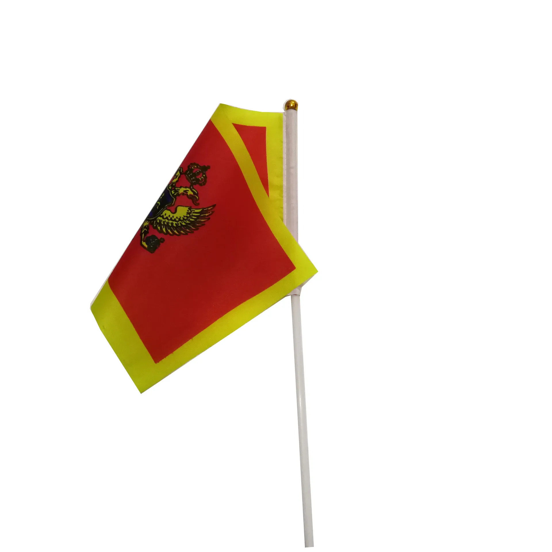 SKY FLAG Bandera de mano de Montenegro con asta de plástico - imagen 5