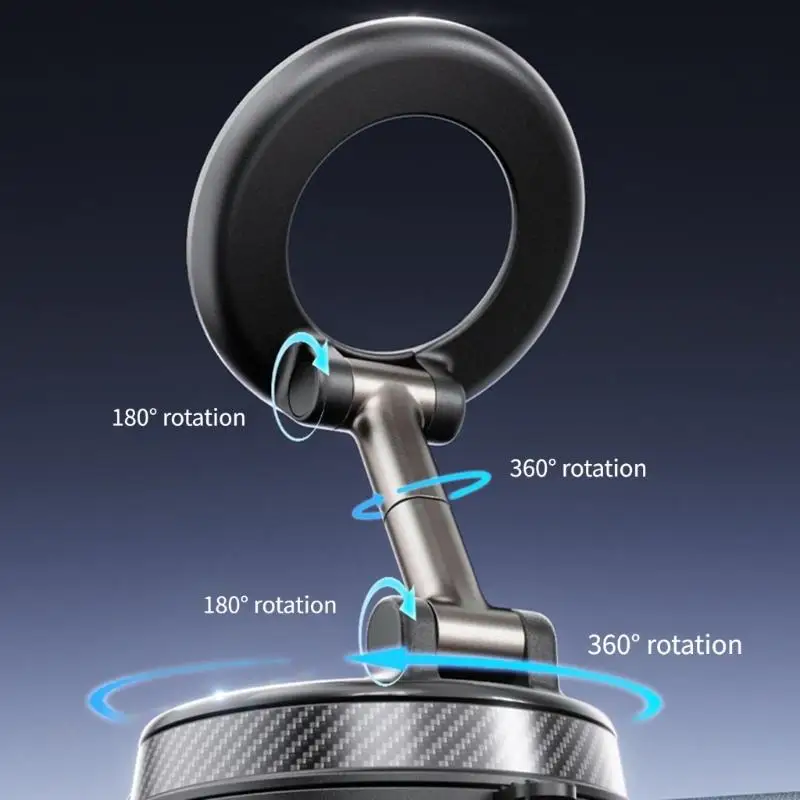 Soporte para teléfono plegable giratorio con ventosa, coche y hogar - imagen 3