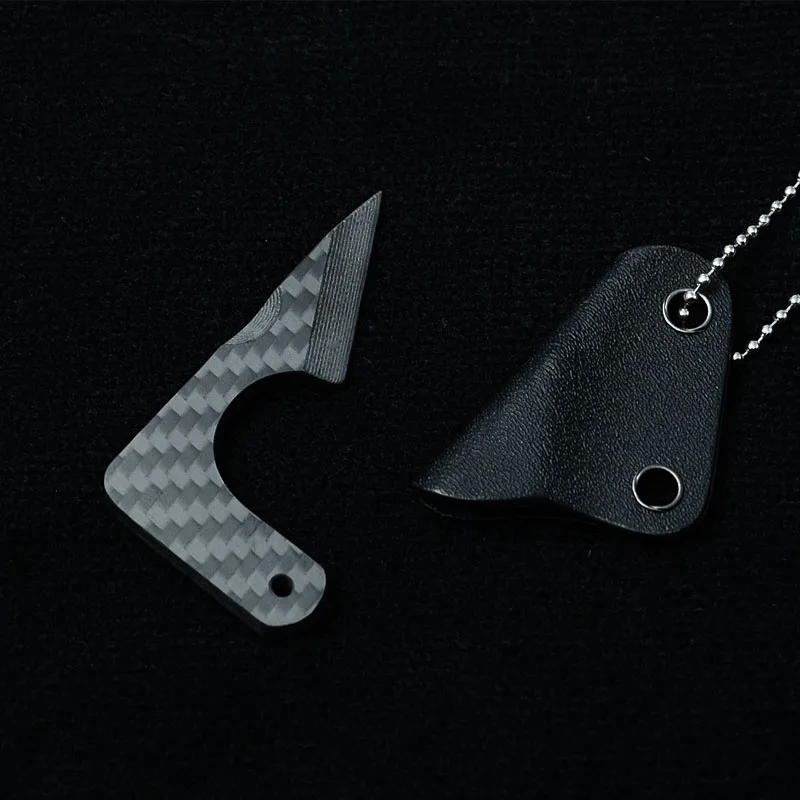 Collar autodefensa EDC fibra de carbono, herramienta portátil - imagen 2