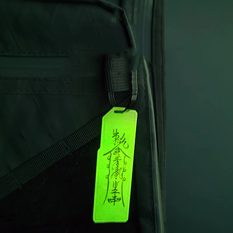 Etiqueta luminosa táctica para escribir y notas en mochila DIY