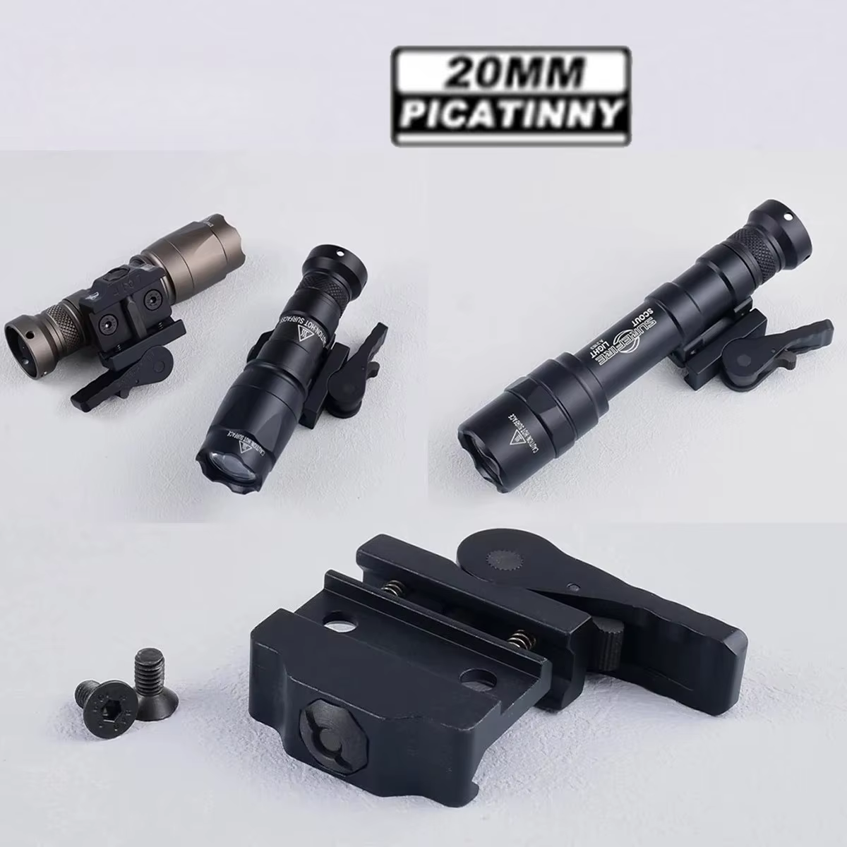 Soporte linterna ARIS SureFire M-Lok Keymod rail táctico encoding="UTF-8" /> - imagen 2