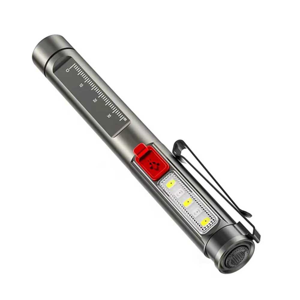 Linterna táctica LED blanca cálida recargable USB para inspección - imagen 5
