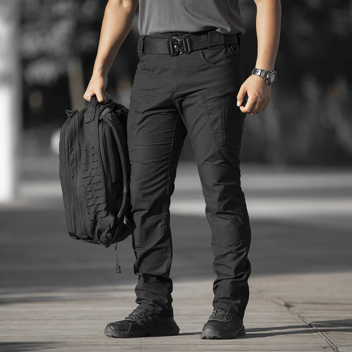 Tom X5 pantalones tácticos hombre holgados bolsillos resistentes - imagen 5