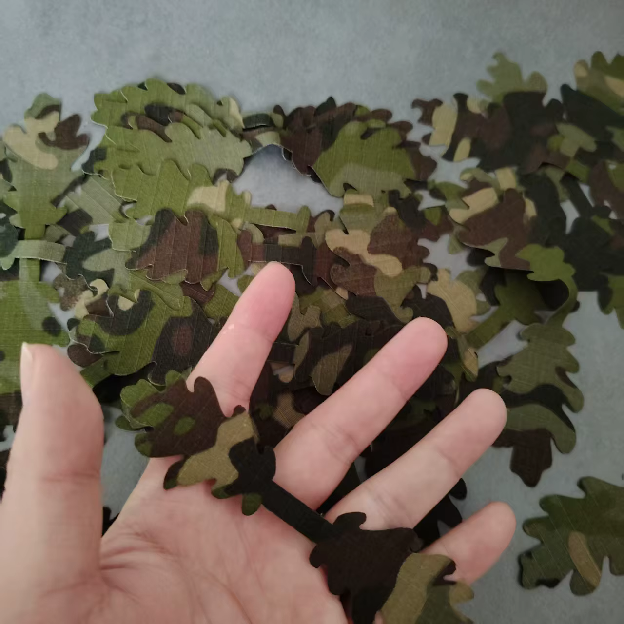 Veldsniper Tira Camuflaje Doble Faz Ghillie Funda Casco Wargame - imagen 3