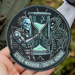 Parche calavera Cyber Digital Honor – táctico para chaleco MOLLE