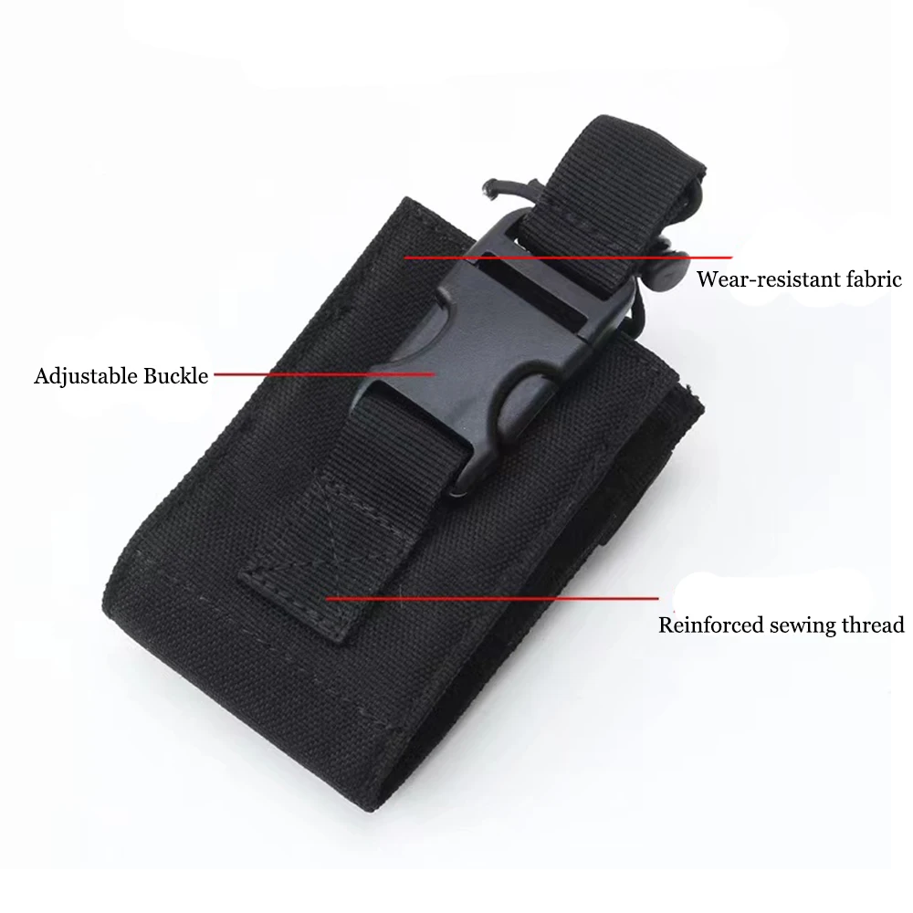 Funda walkie-talkie MOLLE de nylon para usos tacticos outdoor - imagen 4