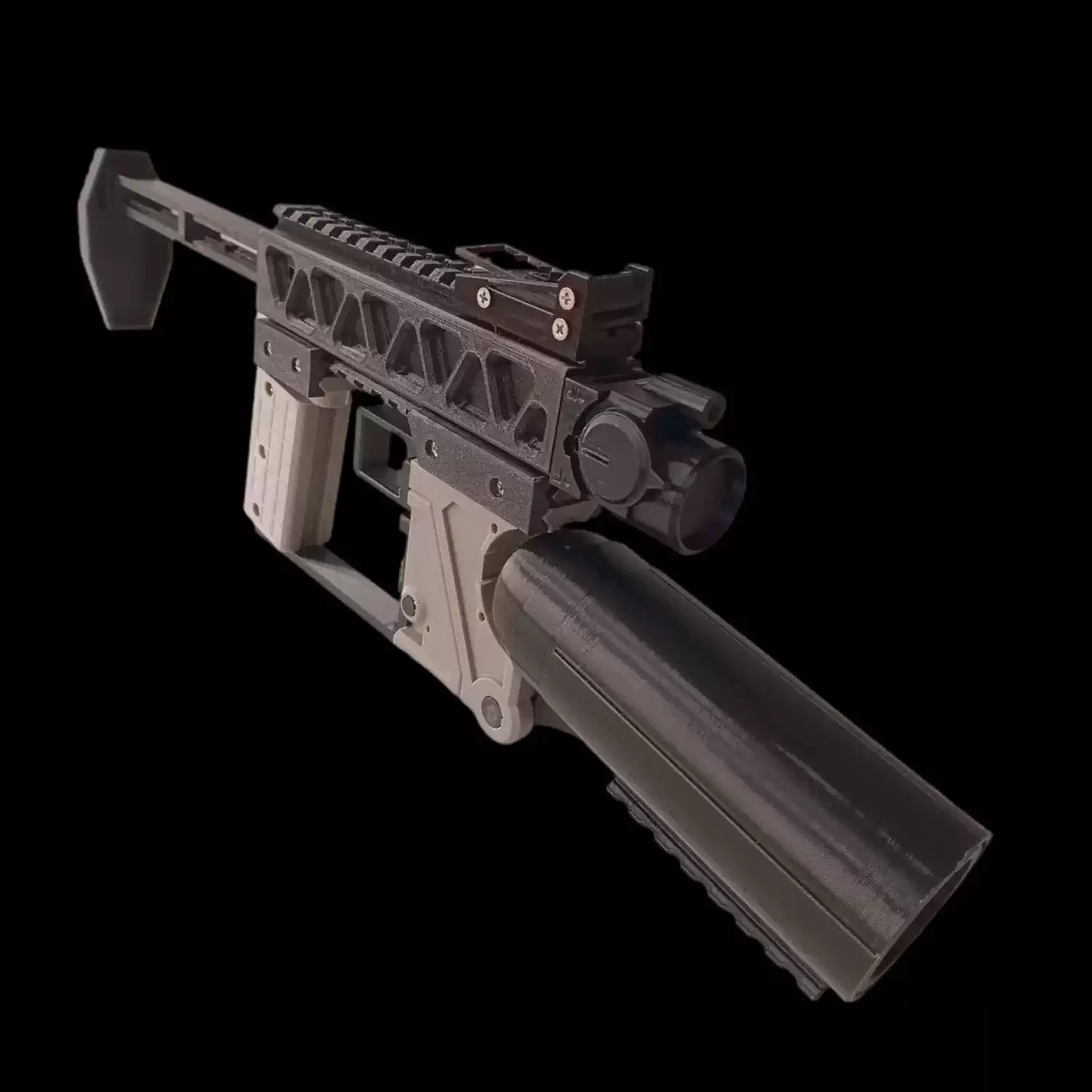 Pistola de juguete antiestrés impresa 3D con luces LED - imagen 4