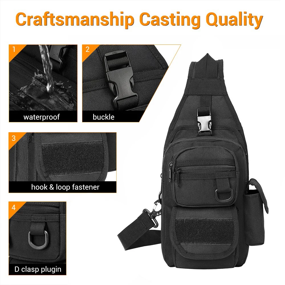 Bolsa táctica porta rifle para perro – Crossbody EDC para caza - imagen 5