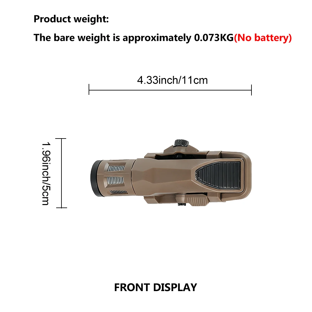 Linterna Táctica BOOIU WML-G2 LED Portátil para Equipamiento Militar - imagen 5