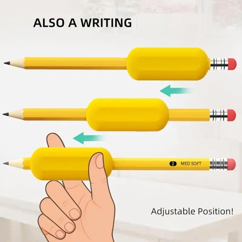 Agarre ergonómico de silicona para bolígrafo, escritura cómoda - imagen 2