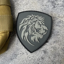 Parche táctico león con velcro – Emblema para uniforme militar