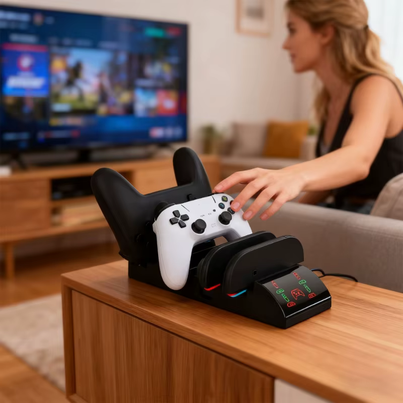 Base de carga para mandos NS2PRO con varios conectores