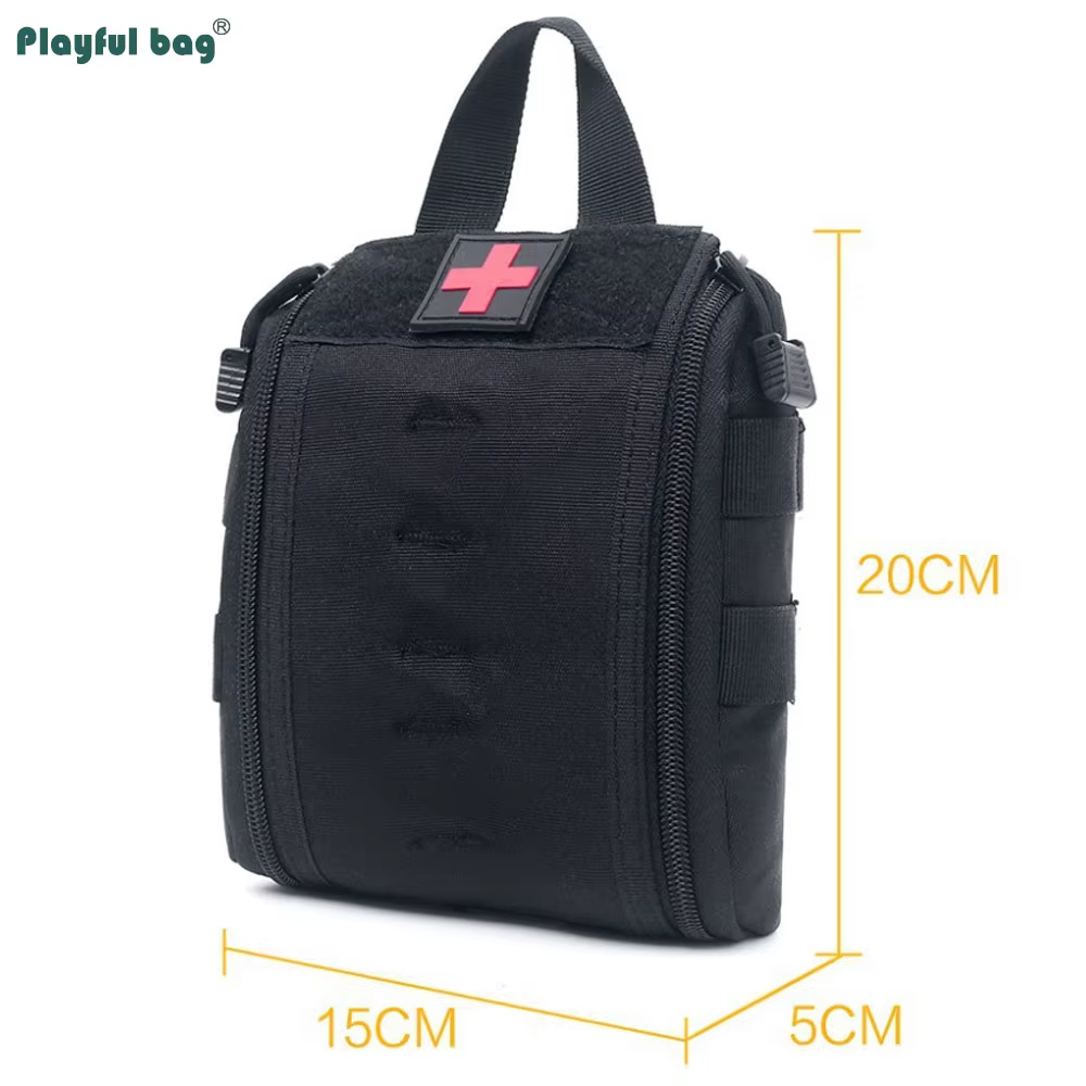 Bolsa médica táctica MOLLE con sistema de apertura rápida