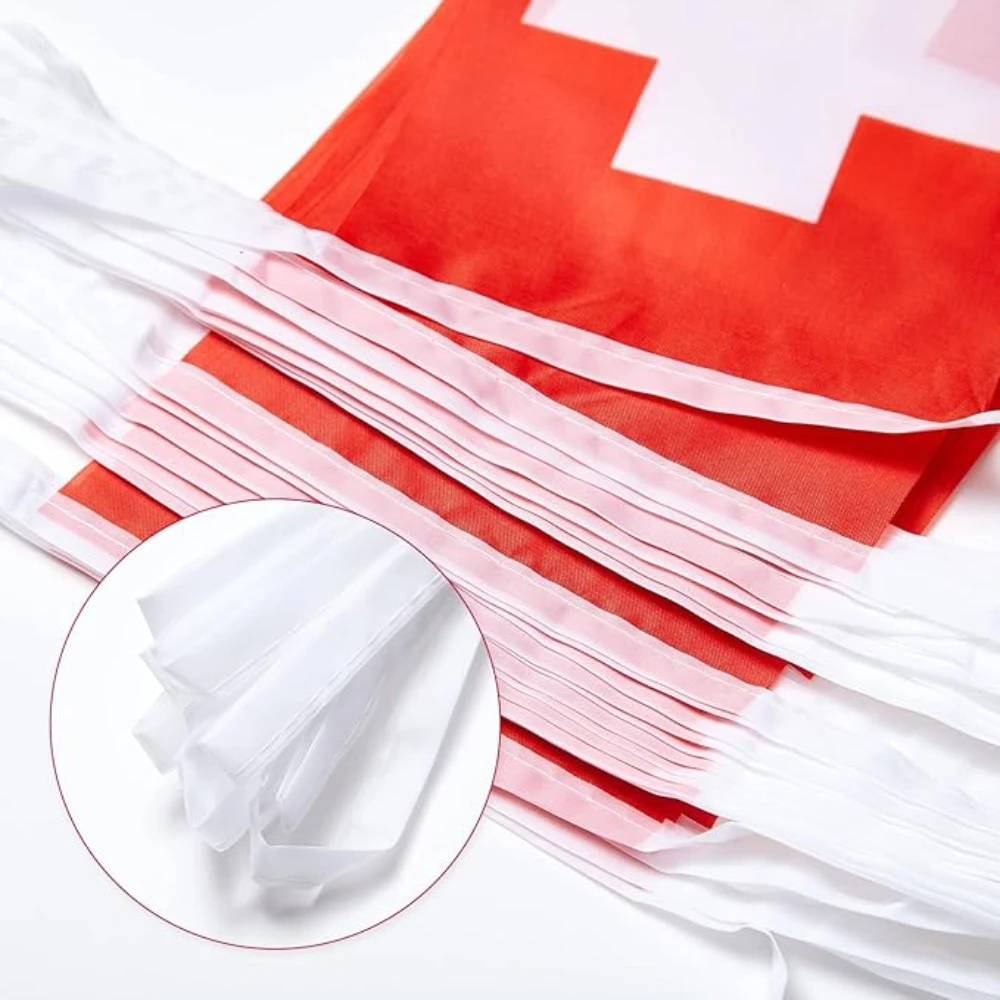 Guirnalda de banderines suizos para fiestas y eventos - imagen 4