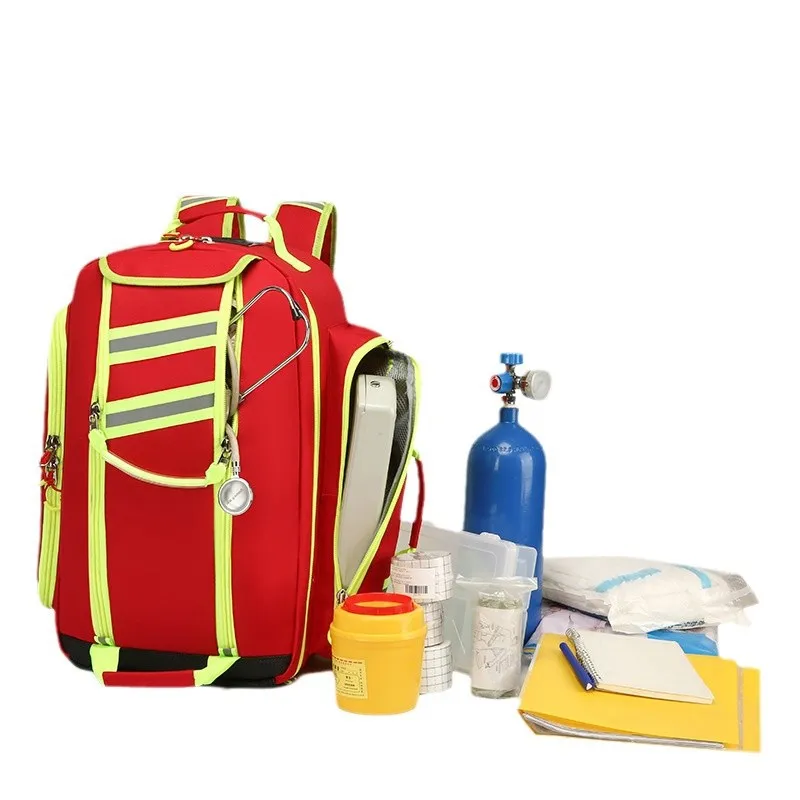 Bolsa táctica impermeable para bombonas de oxígeno en emergencia