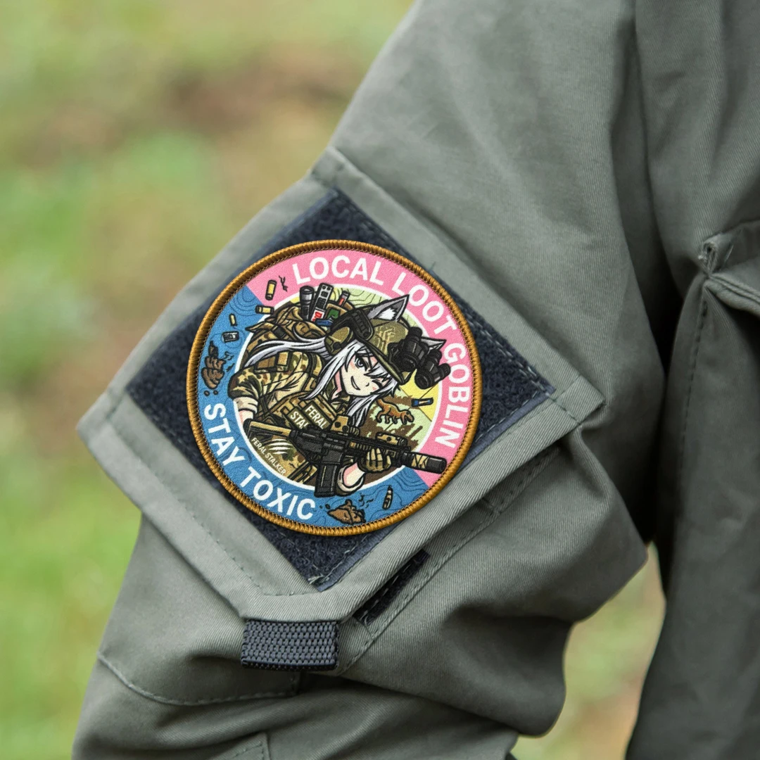 Parche velcro gancho y bucle Stay Toxic Feral Stalker para mochila - imagen 4