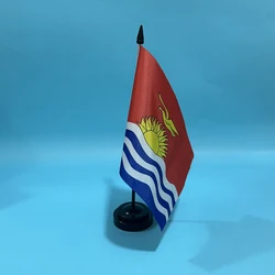 Bandera de Kiribati de sobremesa – Adorno decorativo de poliéster
