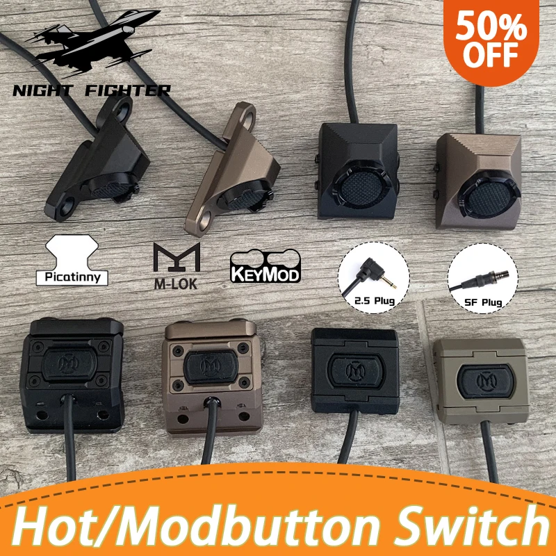 ModButton interruptor remoto de presión doble para riel M-LOK