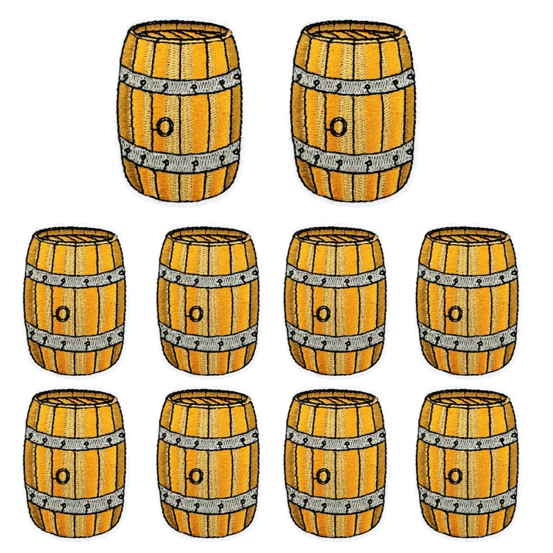 Parche bordado cervezas – Termoadhesivo para ropa y equipamiento - imagen 2