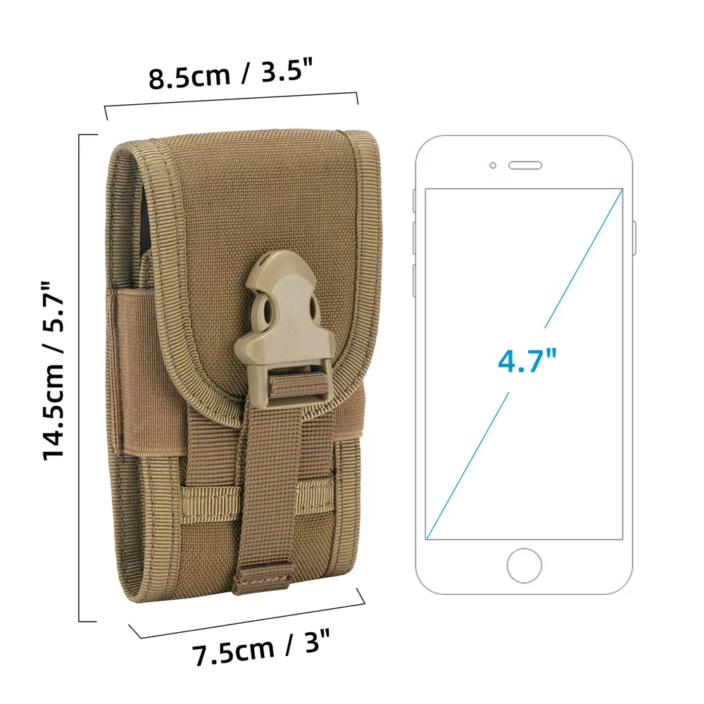 Riñonera Táctica Molle para Teléfono iPhone Samsung con Hebilla - imagen 2