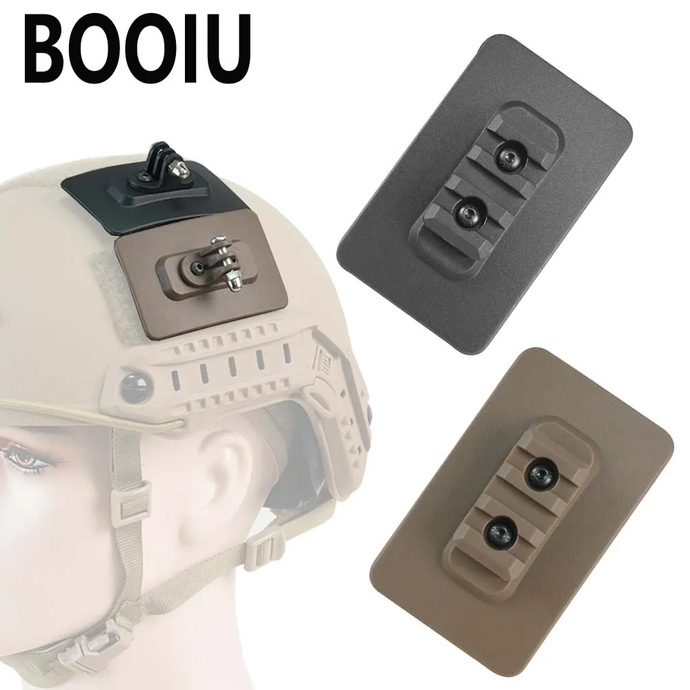 BOOIU Soporte para casco táctico de liberación rápida con GoPro