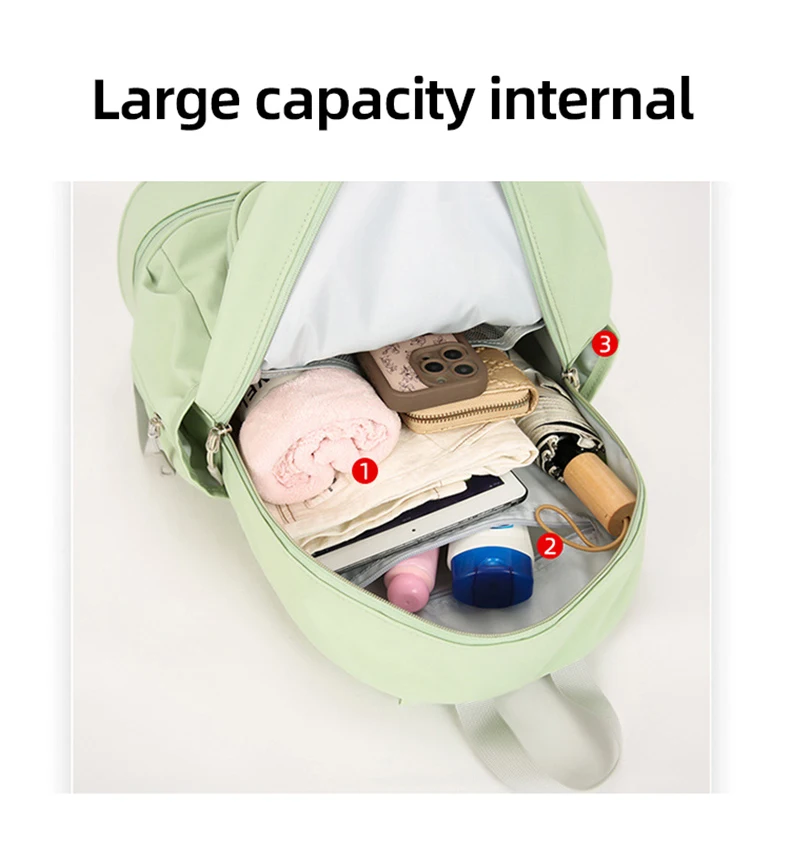 Bolsa interior de separación seco-húmedo para ropa sudada