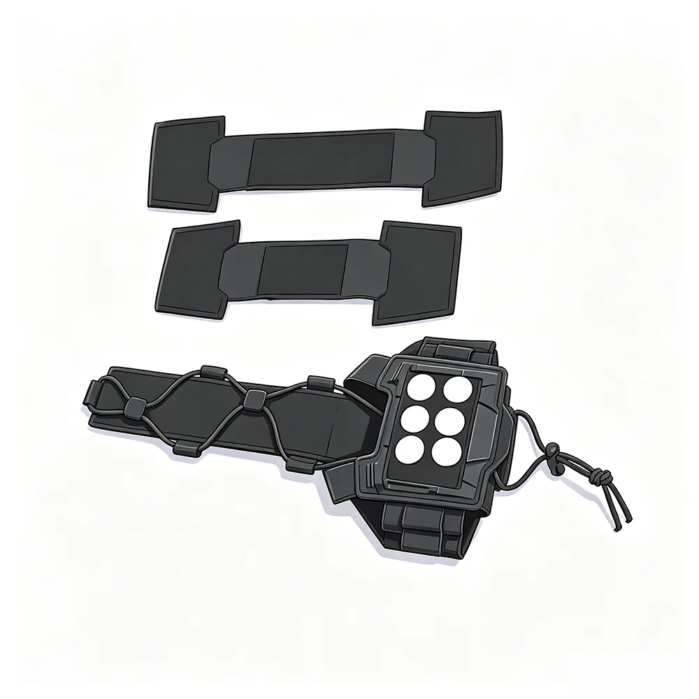 Funda táctica casco FMA Agility Bridge con bolsa NVG elástica - imagen 5
