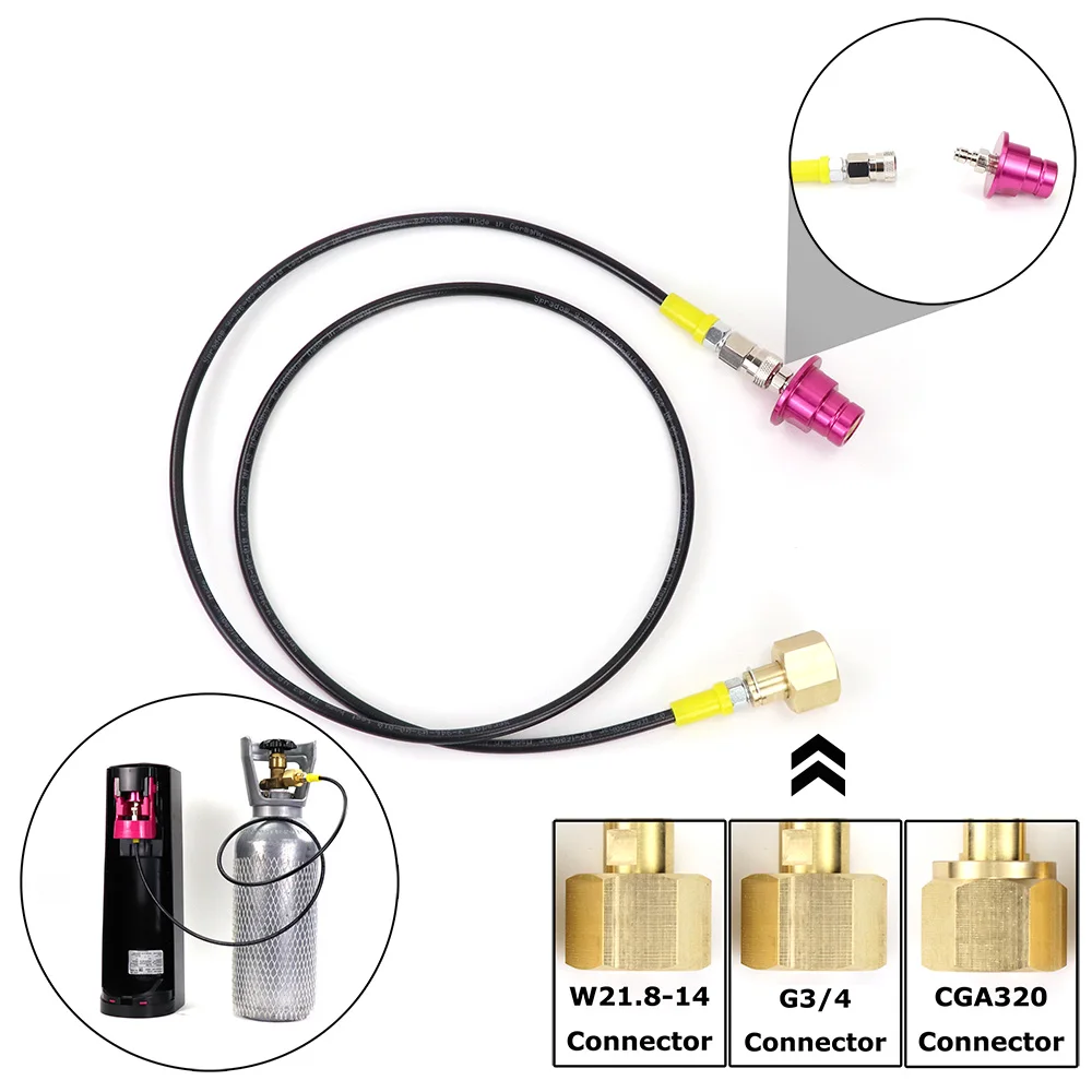 Adaptador llenado CO2 Sodastream Terra Duo – Conector W21.8 CGA320 - imagen 2