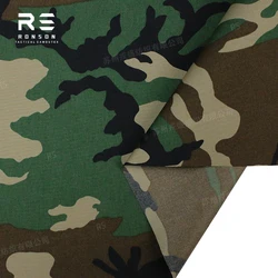 Tela táctica camuflaje Woodland M81 nylon Oxford 500D