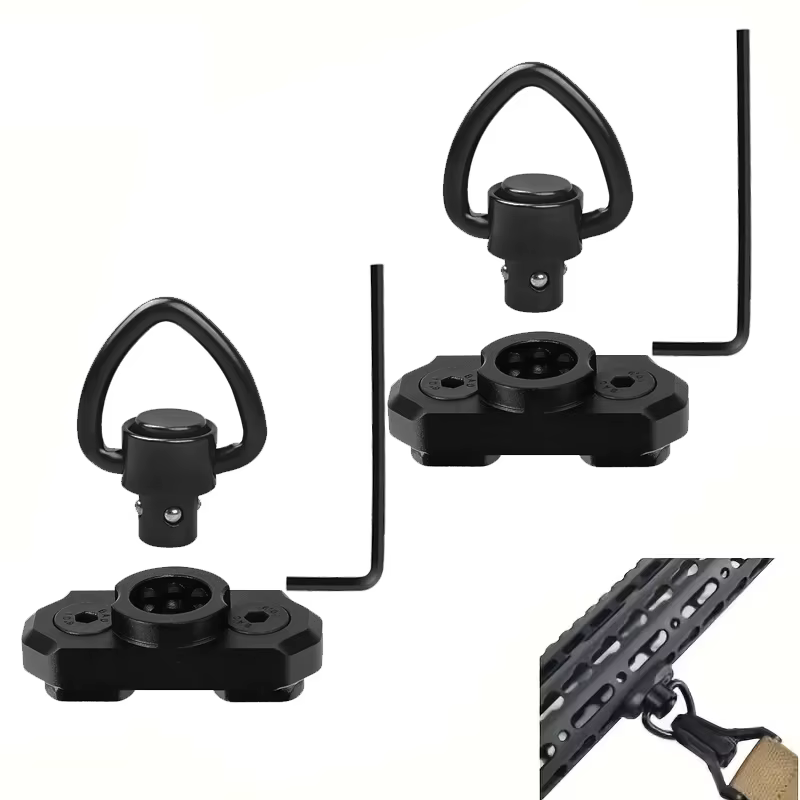 Pack 2 soportes giratorios QD eslinga táctica – 8 posiciones ajuste 45° - imagen 3