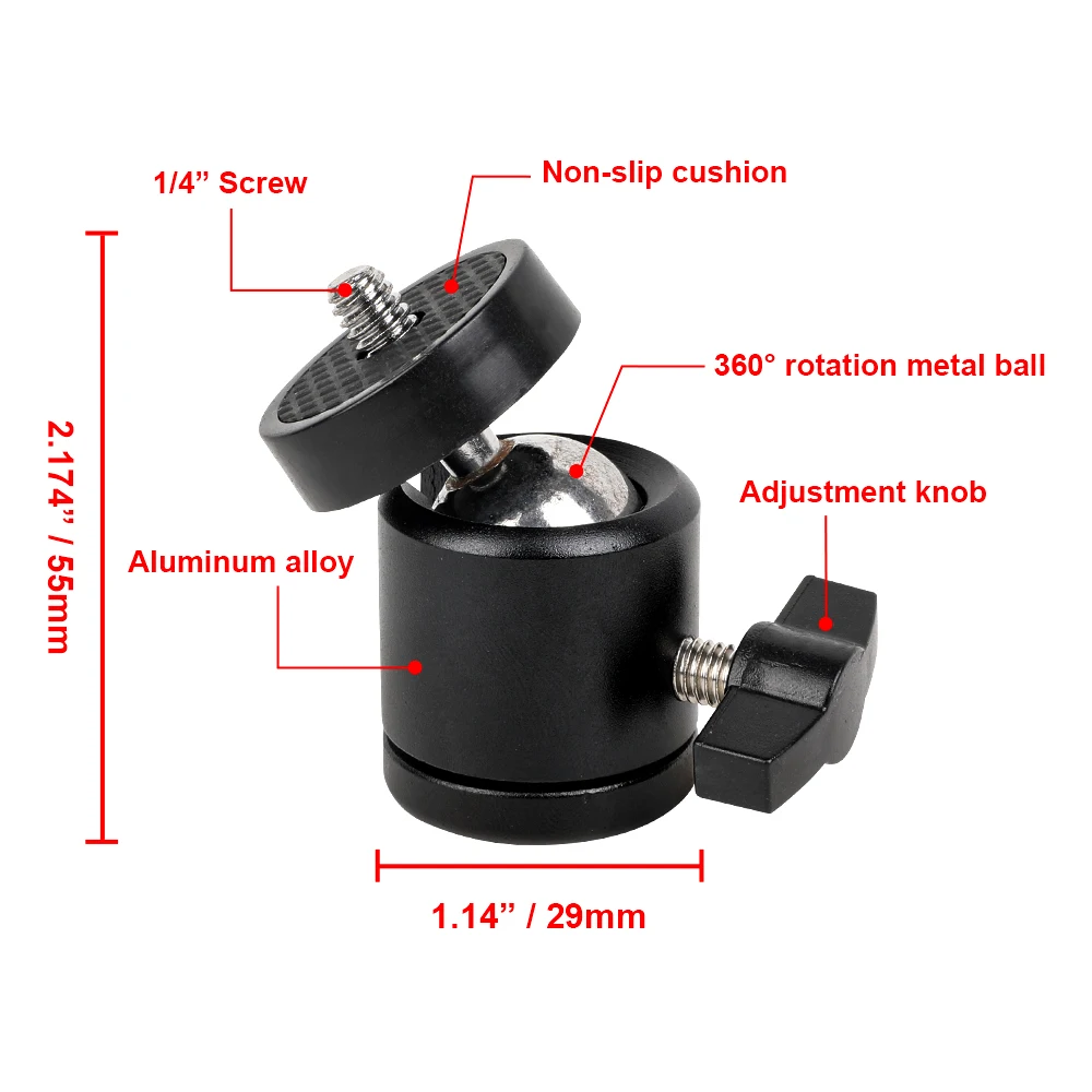 Trípode aluminio fotográfico – Montaje cámara táctico resistente - imagen 5
