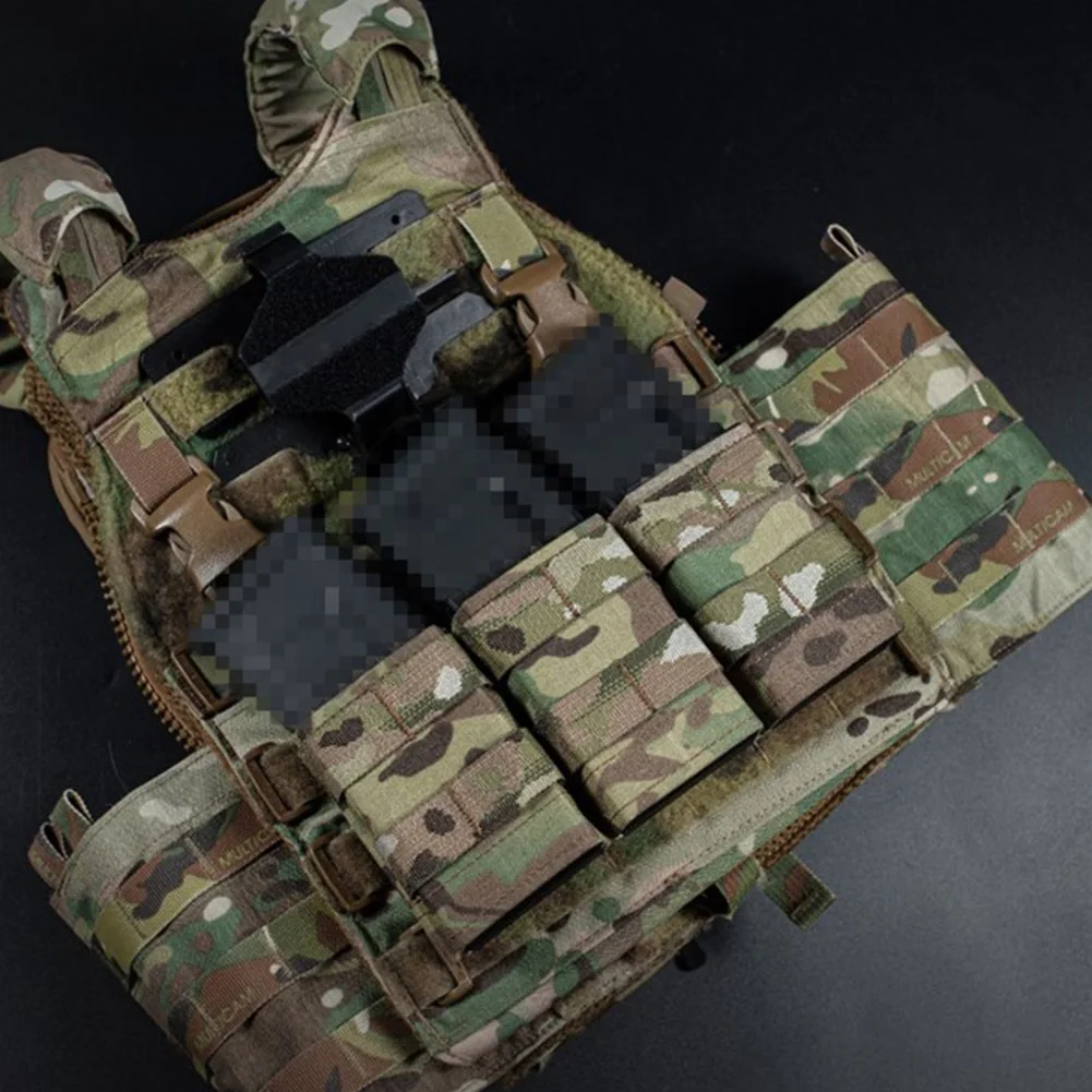 Porta-cargadores táctico MOLLE de inserción rápida velcro para airsoft - imagen 4