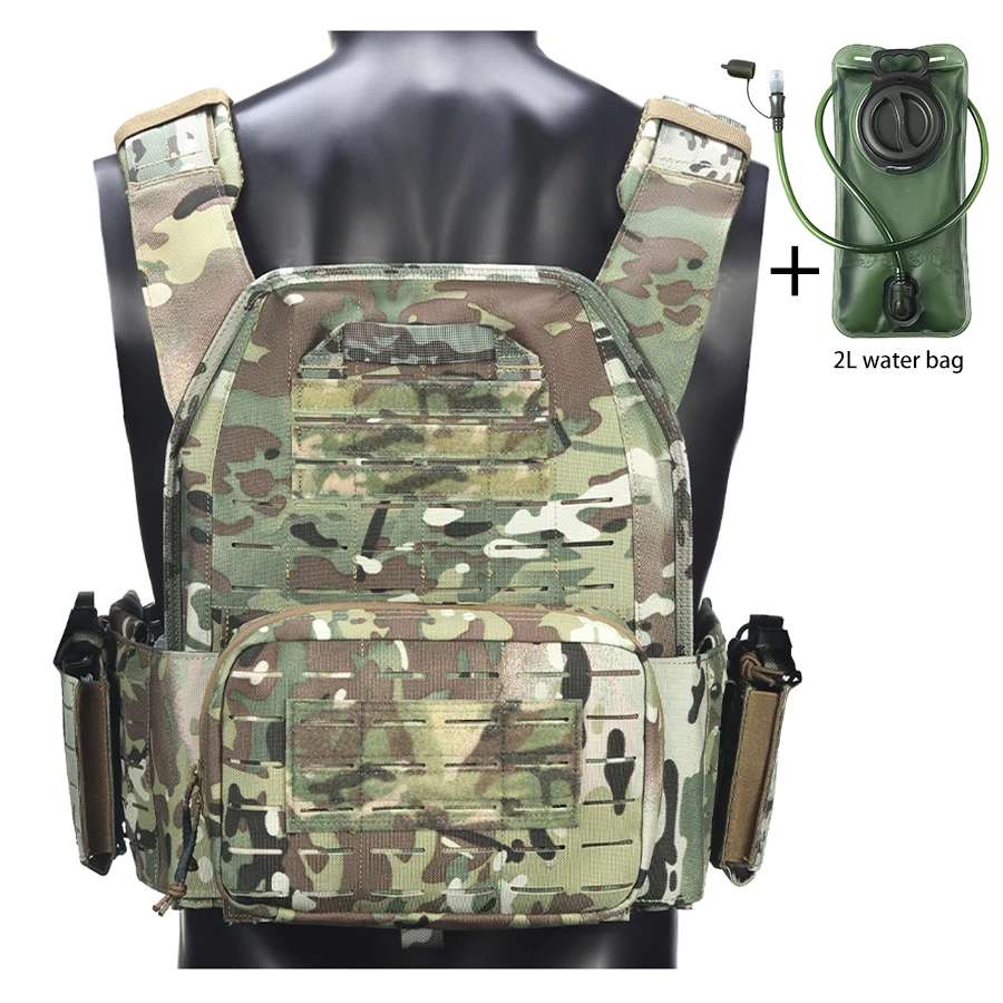 Chaleco táctico de secado rápido expandible con bolsa de hidratación - imagen 2