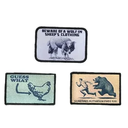 Parche morale wolf-sheep con velcro – Táctico
