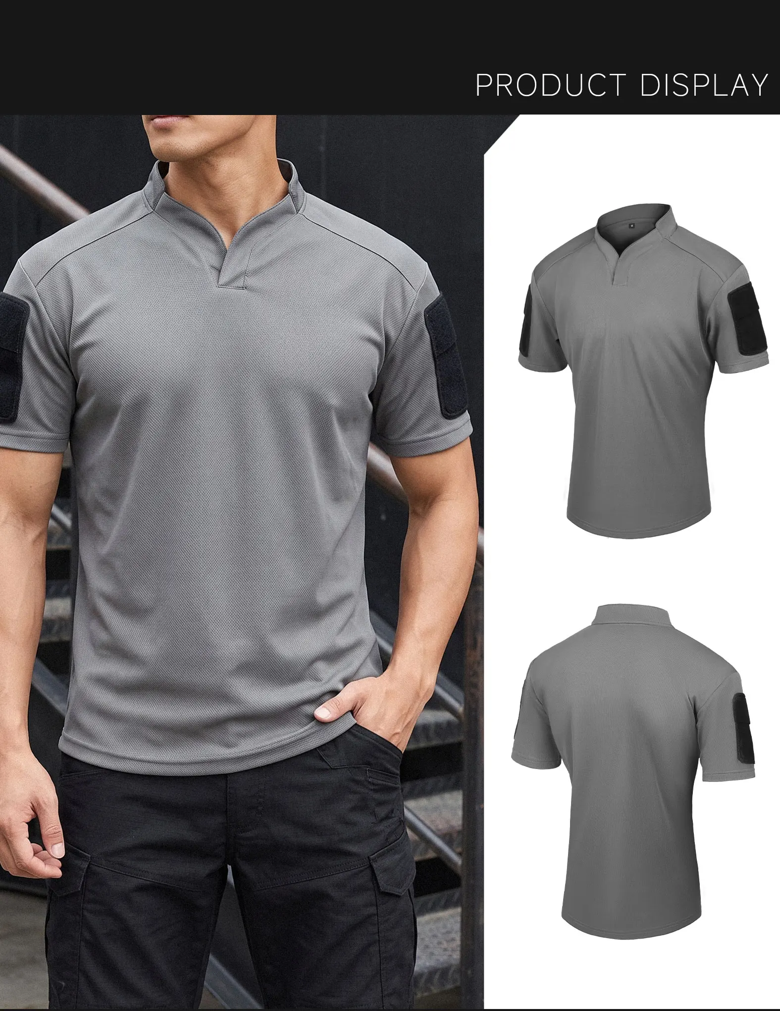 Camiseta táctica de combate de manga corta para hombre - imagen 3