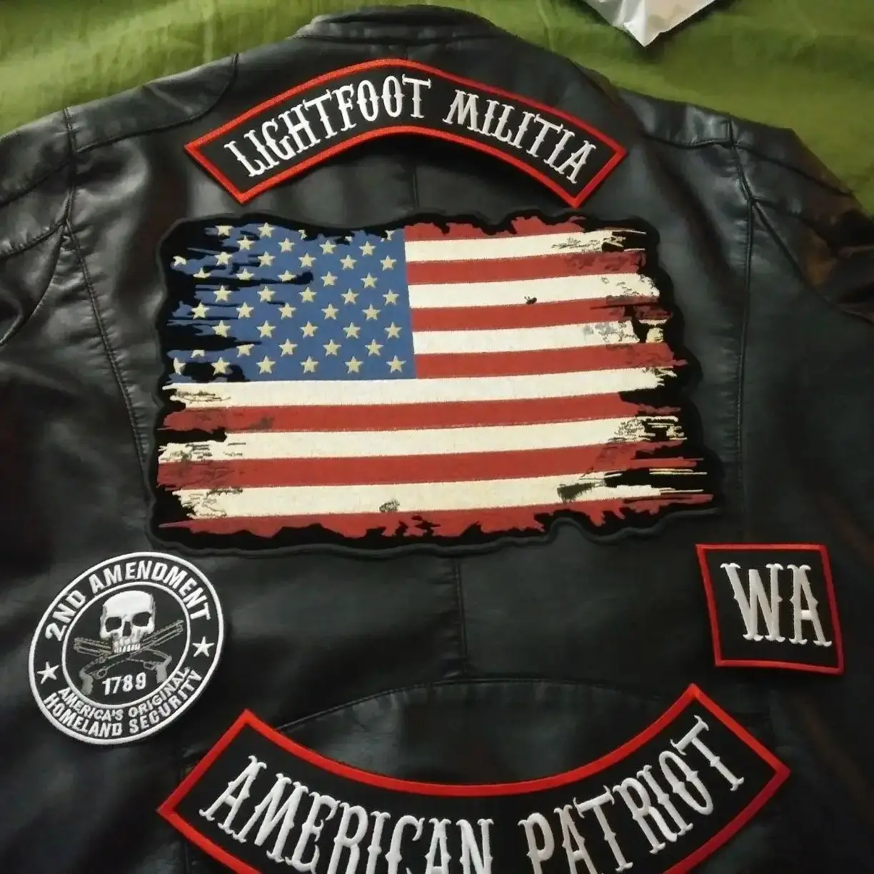 Parche bordado jinete basculante personalizado para chaleco moto - imagen 5