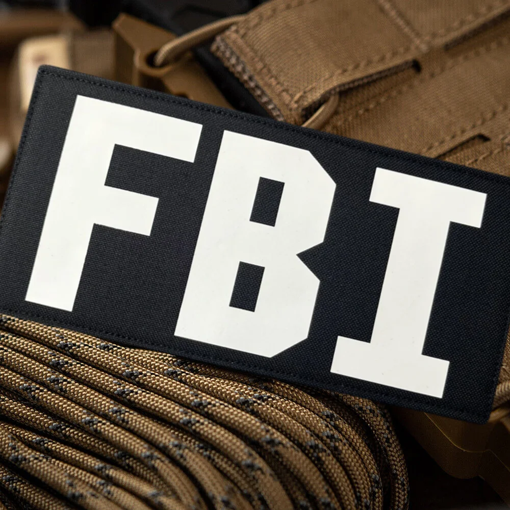 Parche táctico FBI República Federal impreso en gancho y bucle