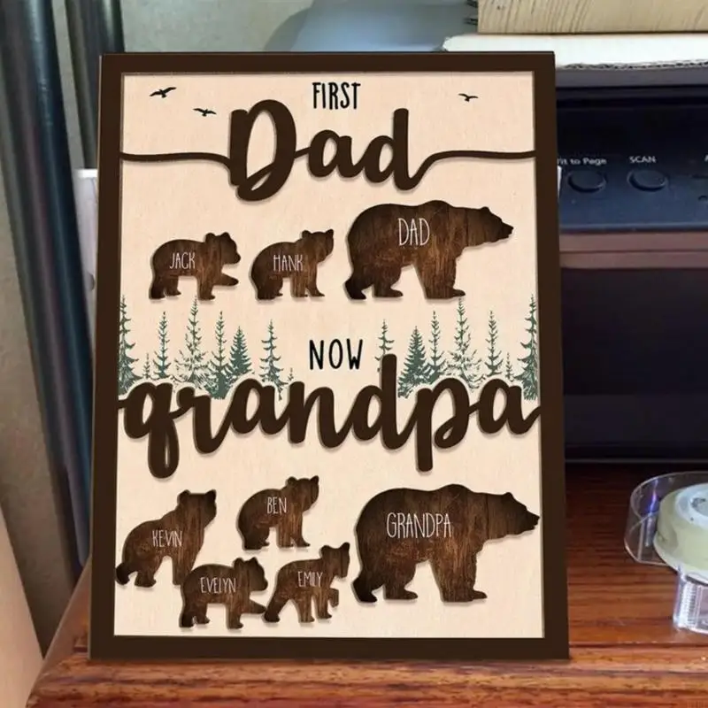 Placa identificativa de madera con grabado personalizado para nombre - imagen 5