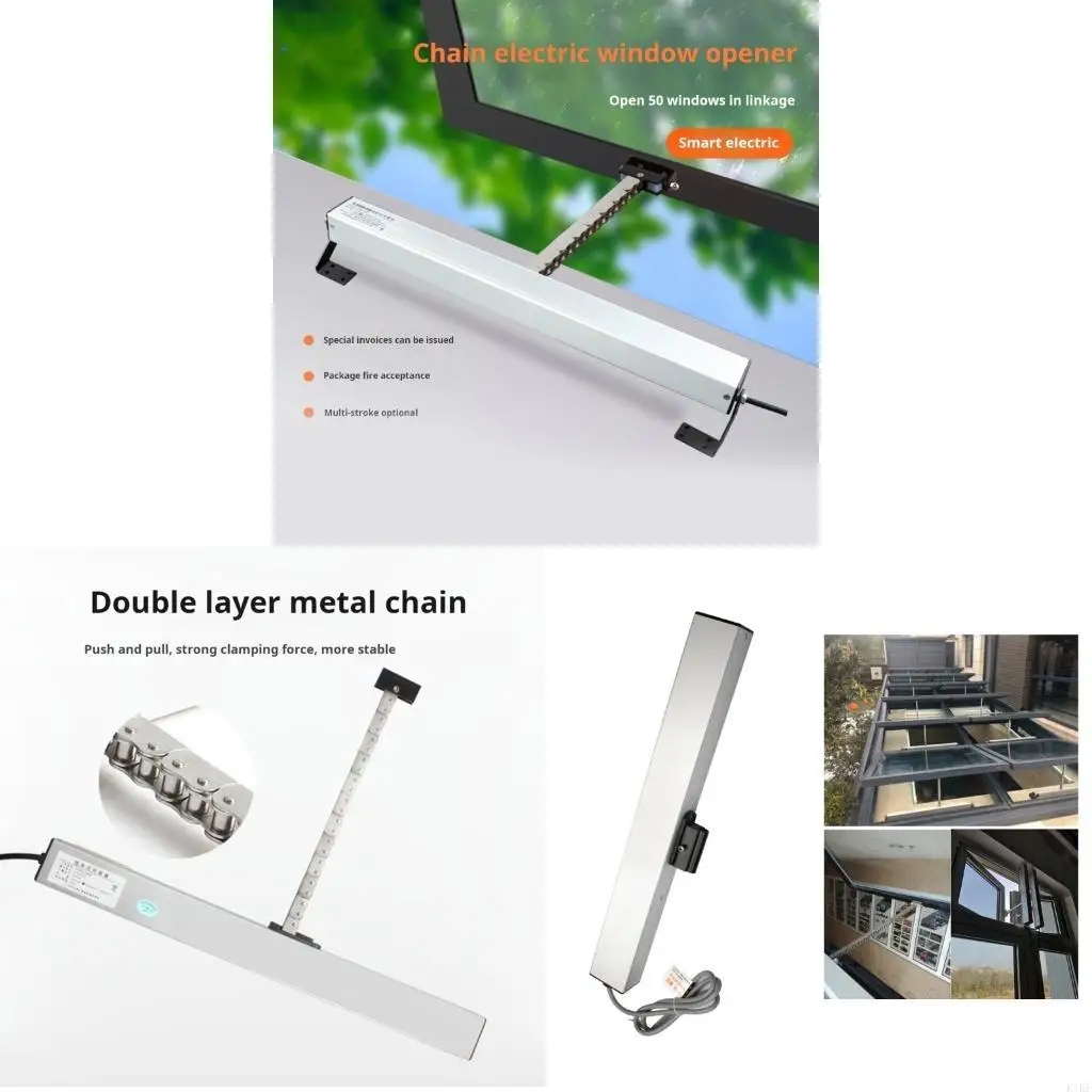 Abridor ventana eléctrico de cadena con carrera ajustable - imagen 5