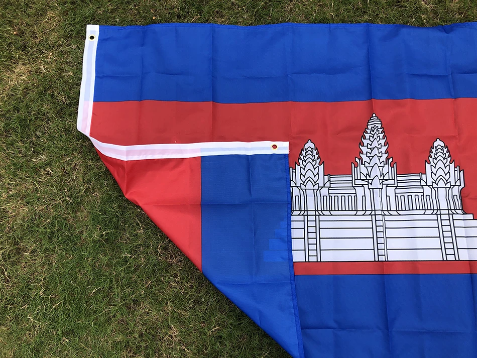 Bandera SKY de Camboya colgante en poliéster exterior para decoración