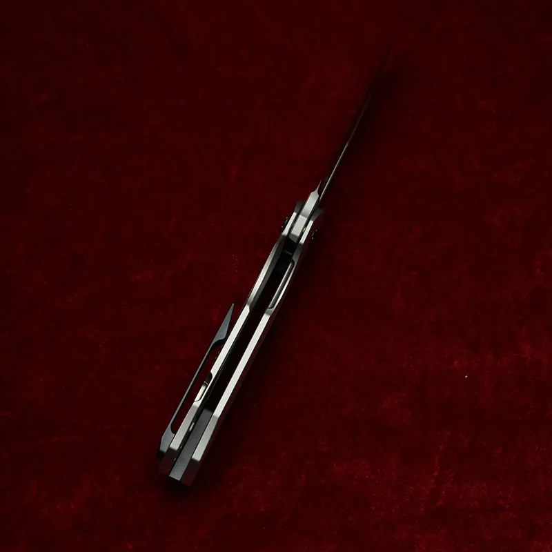 Cuchillo plegable EDC LEMIFSHE titanio STR, rodamiento cerámico 154CM - imagen 4