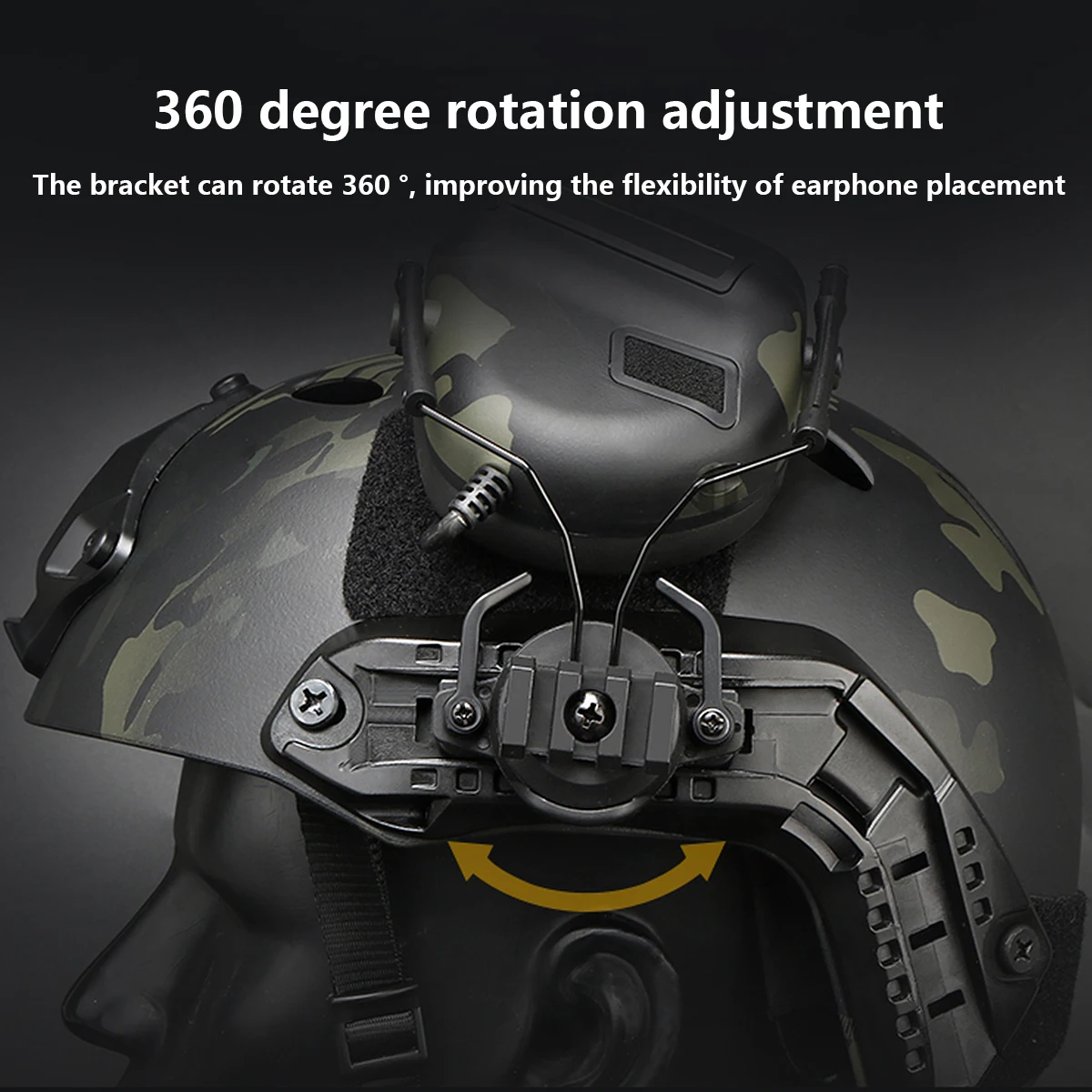 Auriculares tácticos Gen5 para casco, plegables con PTT rápido - imagen 3