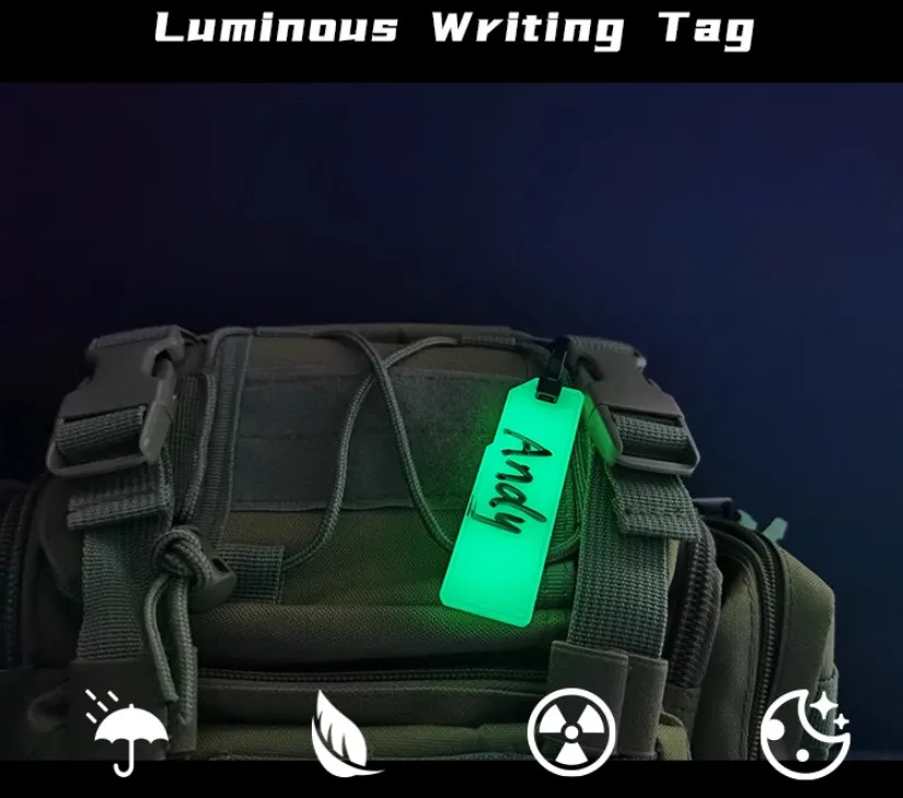 Etiqueta luminosa para escribir y señalizar