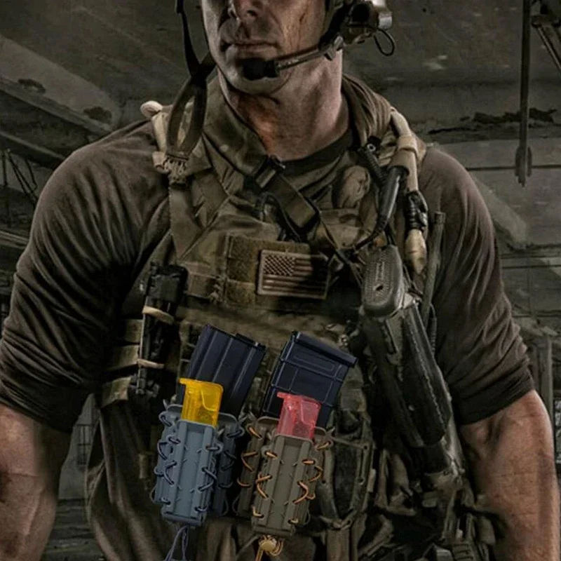 Bolsa táctica MOLLE porta cargadores rápida para rifle y pistola - imagen 2
